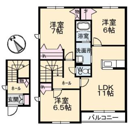 カサ・モーヴの物件間取画像